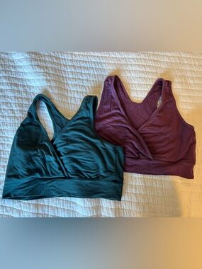 Kindred Bravely Nursing Bralette Set - Deep Teal & Plum